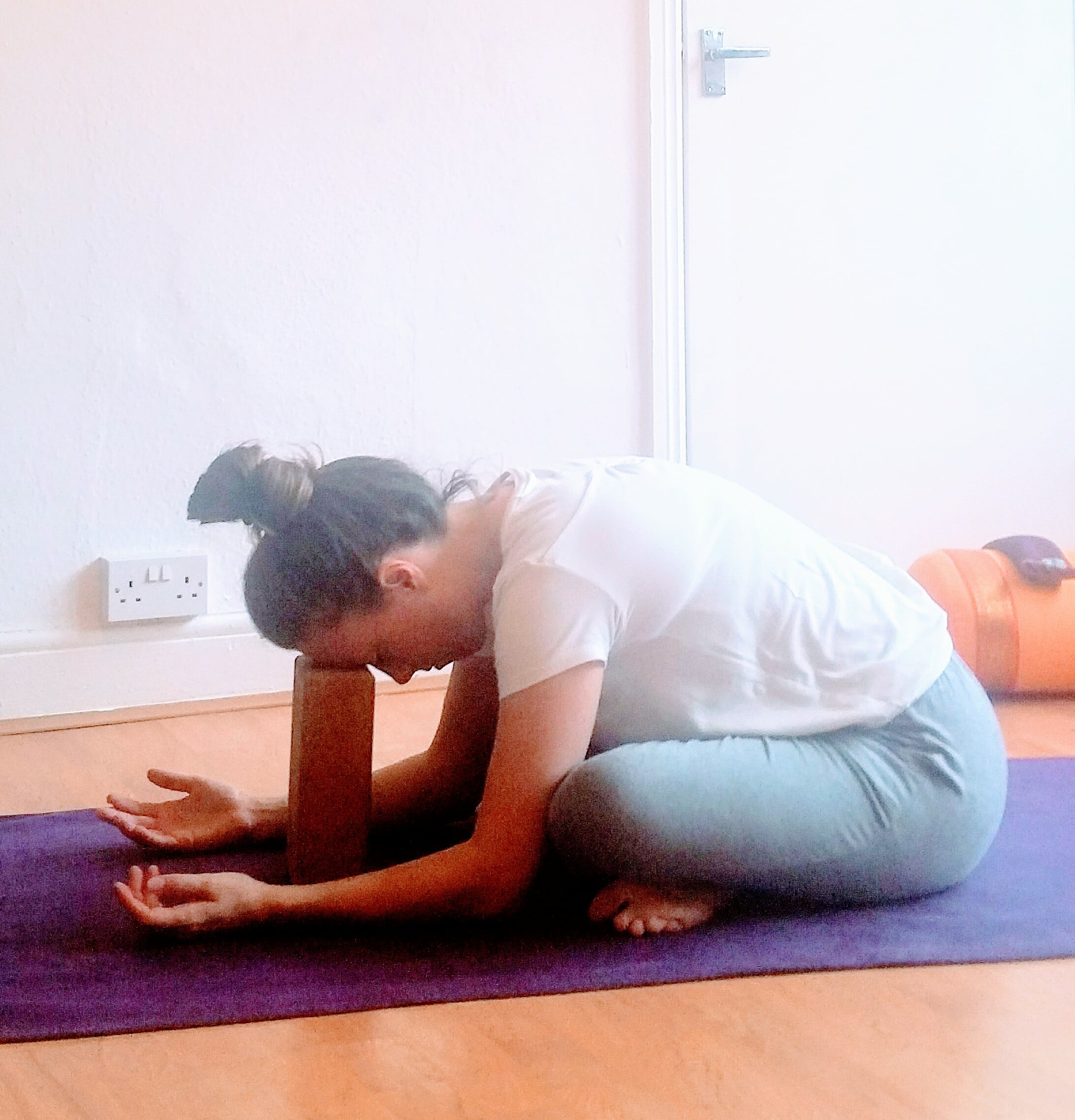 Insomnia seated cross leg forward fold